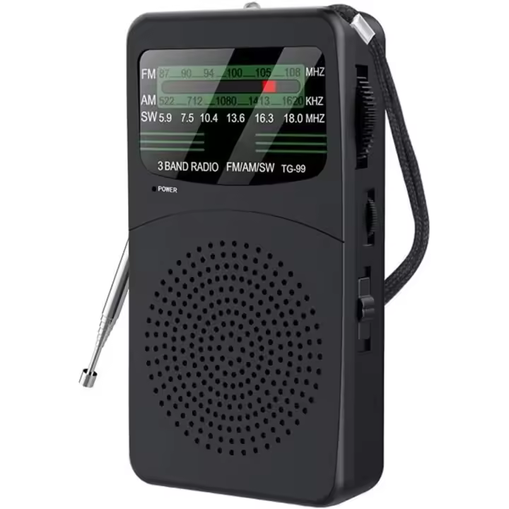 Radio portátil con recepción multibanda y de 3 W para una experiencia auditiva agradable. - 1