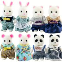 Casa De Muñecas Miniatura 1:12 DIY Con Familia De Animales Del Bosque Regalo Para Niños Material Plástico Tema Anime - details 0