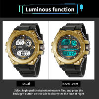 Reloj Deportivo Militar Para Hombre YIKAZE Multifuncional Con Alarma Cronómetro Resistente Al Agua 3Bar Reloj Digital De Pulsera Electrónica - details 7