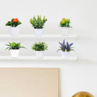 Juego De 6 PCS De Plantas Simuladas En Macetas Para Decoración De Oficinas Negocios Foyer Jardín Y Courtyard - details 8