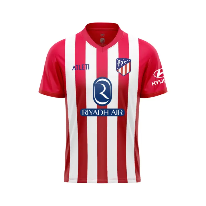 Atlético de Madrid Camiseta Primera equipación Temporada 2023-2024 réplica Oficial - Talla Adulto - 1
