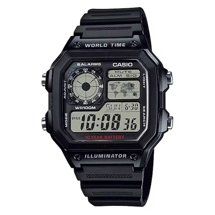 Reloj CASIO Hombre Collection AE-1200WH-1AVEF - Digital resistente al agua - 1
