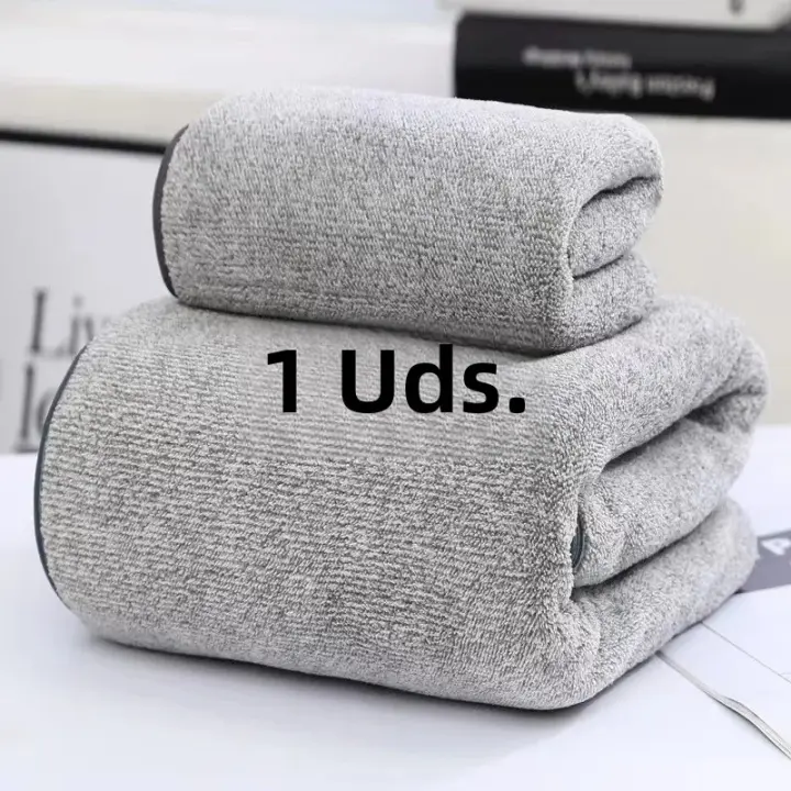 Toalla De Baño Grande De Fibra De Carbón De Bambú Gruesa Toalla De Rostro De Alta Densidad Toalla De Hogar Para Baño Y Cocina Toalla De Microfibra Absorbente Y Secado Rápido - 1