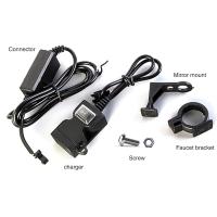 Adaptador De Carga Dual USB 12V-24V Para Motocicleta Impermeable Para iPhone Samsung Huawei Soporte De Poder Para Manillar De Motocicleta - details 4