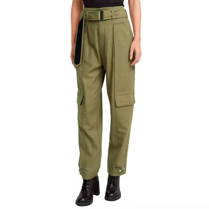 Ropa mujer Pantalones G-star Pantalones Cargo Paperbag Verde - 1