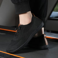 Zapatos De Entrenamiento Para Hombre Minimalista Y Cuero Genuino Suela Dispersa Y Ample Toe Cierre Elástico Material De La Suela De Goma - details 7