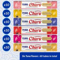 CHURU – INABA,  60 UNIDADES MIX Variedades de Snacks Sludables Base De ATÚN, Premio para Gatos, Premio Delicoso, Snack Liquido - details 2