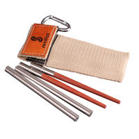 Tijeras Plegables Ultraligeras Con Bolsa De Almacenamiento Para Viajes Ergonómicas De Madera Y Acero Inoxidable Para Uso Al Aire Libre - details 4