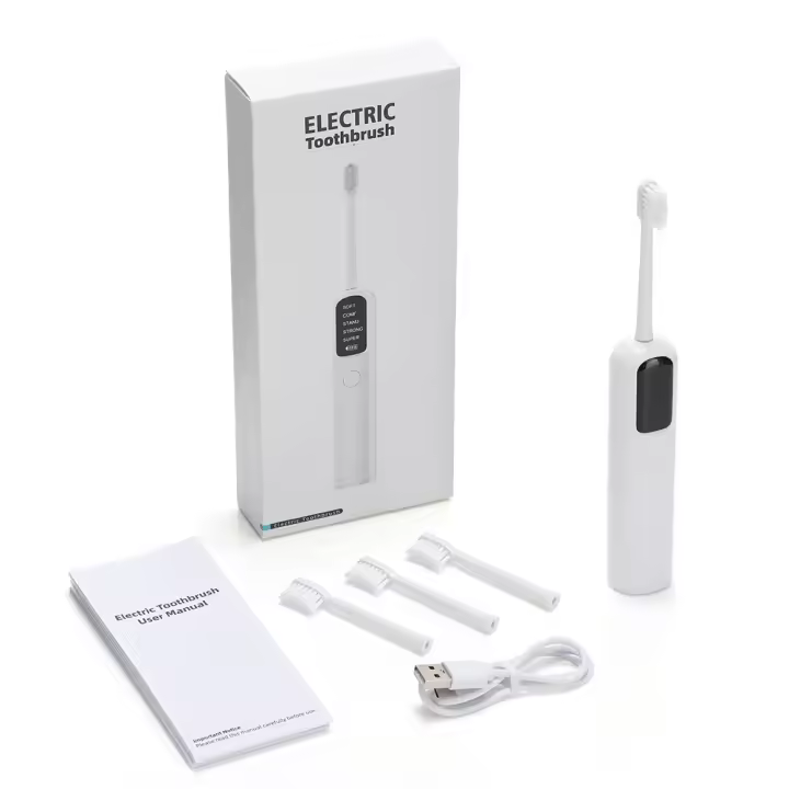 Cepillo De Dientes Eléctrico Rotativo Para Adultos Cuidado Oral Blanqueamiento De Dientes Recargable Por USB 30000-50000 Movimientos Por Minuto 4 Modos De Funcionamiento - 1
