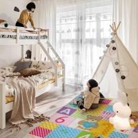 Alfombra De Juego Para Bebé Plegable Y Impermeable Para Viajes Y Actividades En Casa Playa Y Camping Alfombra Educativa Para Niños De 0-6 Años - details 10