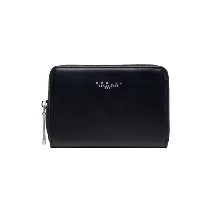 Cartera Replay negro cremallera para mujer - 1
