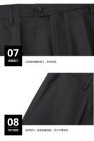 Traje De Novio Italiano Estilo Slim Para Hombre Color Sólido Moda Negocios Traje De Boda Profesional Conjunto De Chaqueta Y Pantalones - details 14
