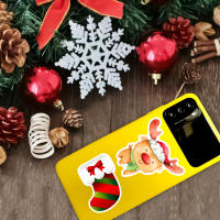 50PCS Etiquetas De Papel Anime Navideño Impermeables Para Skateboard Y Uso En Laptops Coches Guitarras Teléfonos Coloridas - details 3