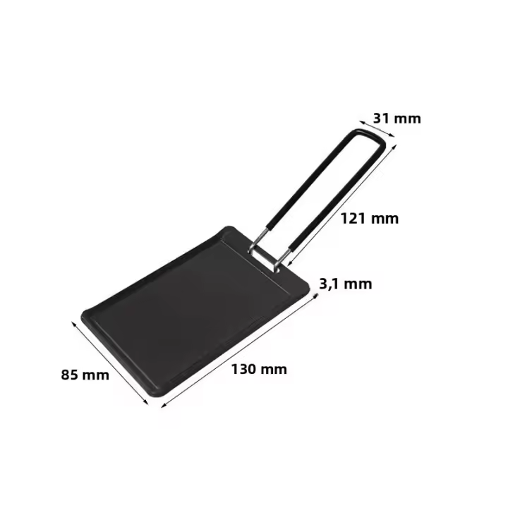 Pequeño Sartén De Camping Portátil Para Exterior Mini Grill Pan BBQ Plato De Hornear Para Viajes Y Paseos Al Aire Libre - 1