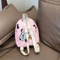 Mochila Disney Para Niños 2024 Moda Escolar Con Estampado De Minnie Y Mickey Mouse Rosa Adecuada Para Jardín De Infantes Y Escuela - details 1