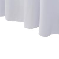 vidaXL Fundas elásticas para mesa 2 uds con falda 243x76x74 cm blanco - details 4