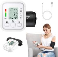 Tensiómetro de Brazo digital , medición precisa de la presión arterial y el pulso, validado clínicamente, Medidor Automático De Presión Arterial Para La Parte Superior Del Brazo, pantalla LCD grande, Con Voz ,pantalla LCD grande, M2 Tec - details 6