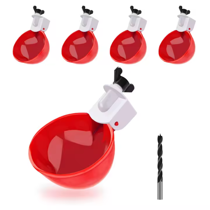 Cucharas De Agua Para Pollos 5-20 Piezas Gran Bebedero De Pollo Adaptador Tee Para Pato Gallos Pollos Material Plástico - 1