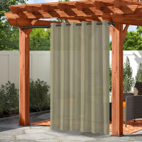 Cortina De Poliéster Para Privacidad Impermeable Con Ojales Para Exteriores Ideal Para Patio Gazebo Porche Y Pergola - details 9