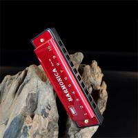 Harmonica Diatónica De 10 Agujeros En Clave De C Para Principiantes Y Niños Con Estuche Regalo Ideal Para Aprender a Tocar - details 8