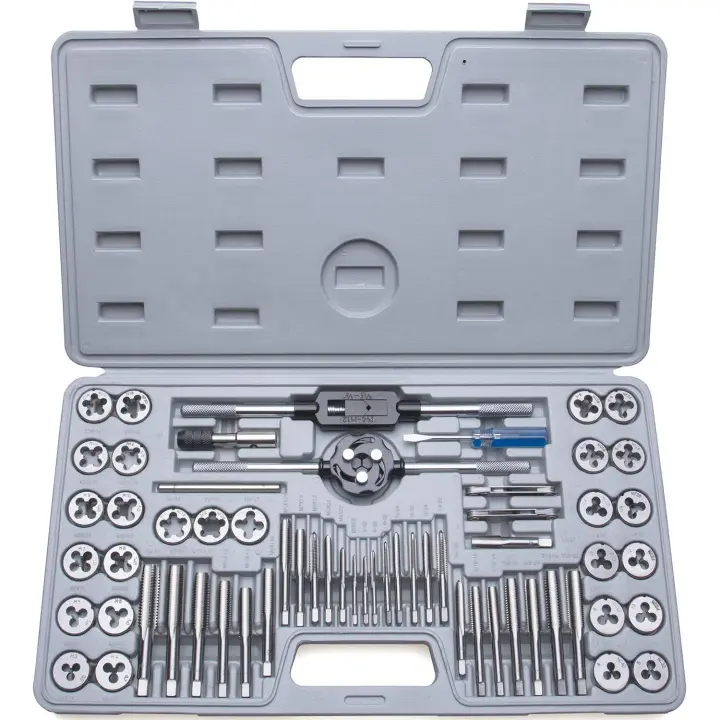 JOMAFA - Estuche De Machos Y Terrajas METRICAS Y EN PULGADAS, 60 Piezas - 3133 - 1