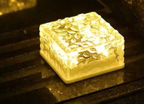 Lámparas LED Para Jardín Impermeables 4 Unidades Luz Solar Para Camino De Piedra Y Piso De Vidrio Iluminación De Escenario Festivo - 1