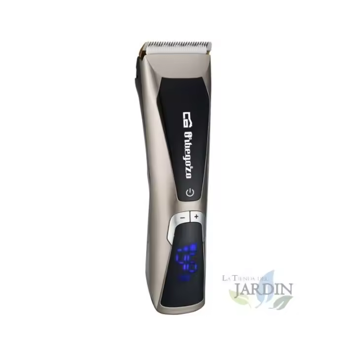 SUINGA Cortapelos cerámico profesional Orbegozo 3W, recargable, pantalla LED con indicador de carga y velocidad, resistente al agua - 1