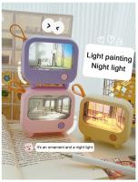 Lámpara De Noche LED Para TV Dibujo Animado Lindo Decoración Para Sala De Estar Luz De Mesa De Cama Ambiente Hogareño Recargable - details 10