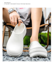 Zapatos De Cocina Para Hombres Antideslizantes Impermeables Resistente Al Aceite Antigolpes Suave Para Estar Parados Y Caminar - details 4