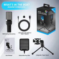 Micrófono Profesional Para Juegos De Computadora Condensador USB Para Streaming En Vivo Podcast Estudio Micrófono Karaoke Kit De Microfonos Para PC Y Portátil - details 29