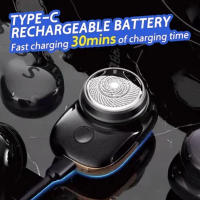 Mini Afeitadora Eléctrica Recargable Por USB Impermeable Para Hombres Viaje Y Uso Diario Corte De Pelo Y Barba Regalo Ideal - details 0