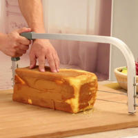 Cortador De Pasteles Ajustable De Acero Inoxidable Con 3 Cuchillas Divisor De Pan Y Mantequilla Para Pastelería Herramientas De Hornear - details 4