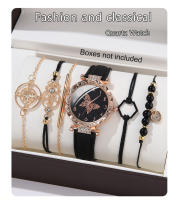 Reloj De Mujer Minimalista Y Atmosférico Con Correa De Cuero Y Mariposa Movimiento Cuarzo Estilo Casual Y Moda - details 0