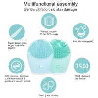 Cepillo De Limpieza Facial Eléctrico De Silicona Con Vibración Sonic Herramientas De Limpieza Profunda Massajeador Facial IPX5 Resistente Al Agua Para Cuidado De La Piel Eliminador De Quistes - details 3