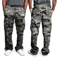 Pantalones Tácticos Casuales Para Hombre Con Múltiples Bolsillos Pantalones De Entrenamiento Sueltos Y Rectos Para Al Aire Libre Estilo Safari De Polyester Y Fleece Cierre Ajustable - details 2