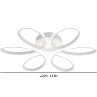 Lámpara De Techo LED Moderna En Forma De Flor Tres Colores Super Brillante Para Pasillo Y Escalera Luz De Pared Montaje Plano 12W Aluminio Para Sala De Estar Dormitorio Vestíbulo Estudio - details 8