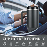 Térmica De Acero Inoxidable 40oz Gran Capacidad Insulada Para Café Oficina Hogar Botella De Agua Viaje Tumbler Regalos De Año Nuevo - details 3
