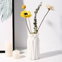 Vaso Nórdico De Plástico Para Flores Pequeño Y Moderno Decoración Para El Hogar Y Sala De Estar Jarrón De Almacenamiento Para Flores - details 4