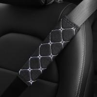 Cubierta De Cinturón De Seguridad Para Coche En Lino Bordado Tejido Transpirable Funda Para Hombro Accesorios De Coche - details 5