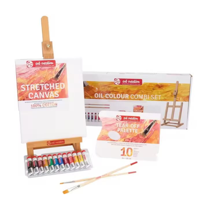 Set de óleos 12 colores con Caballete - Art Creation - 1