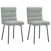 vidaXL Sillas de comedor 2 unidades terciopelo en color Verde oscuro/Rosa/Azul y más | cómodas modernas ergonómicas para comedor cocina salón hogar - details 5