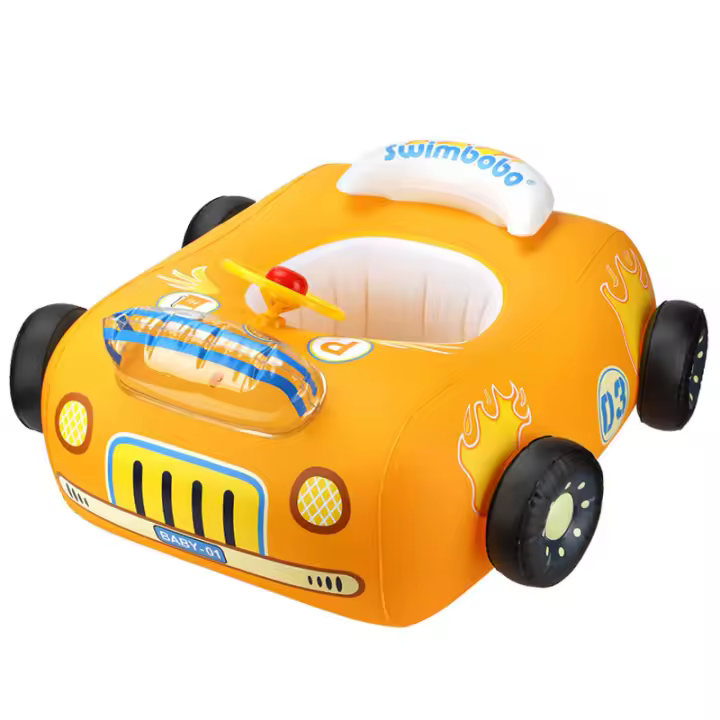 Asiento inflable tridimensional para coche Swimbobo, minivolante para barco, asiento de ensueño para coche para niño, bolsillo circular para pantalones. - 1