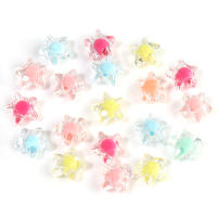 50pcs Estrellas De Cinco Puntos De Acrílico 12mm Colores Mixtos Transparentes Y Frotescidos Bolas Sueltas Para Fabricación De Joyas Accesorios Para Pulseras DIY - details 3