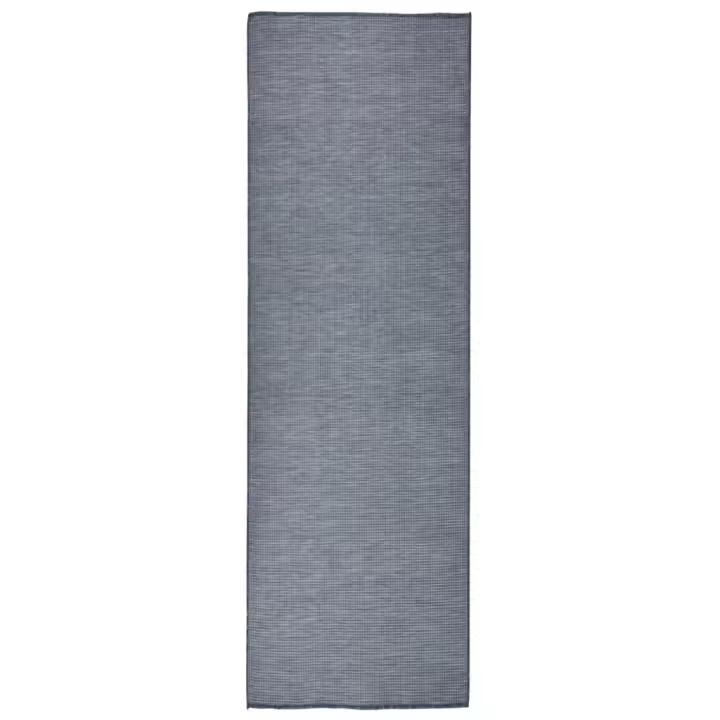vidaXL Alfombra de exterior de tejido plano 80x250 cm Color Gris,  Marrón,  Azul y mas Alfombras de área  Alfombra de Piso para Sala de Estar Dormitorio Habitación Salón - 1