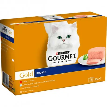 Friskies Gourmet Gold Mousse Surtidos Pack 12 Latas de 85g Friskies/Purina - 1