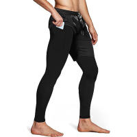 Pantalones Deportivos Para Hombre 2 En 1 Entrenamiento Atletismo Traje De Pista Deporte Ropa De Ejercicio Correr Pantalones Gimnasio Fitness Malecón - details 1