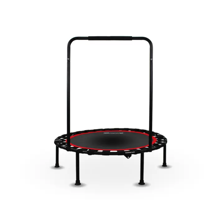 Trampolín Fitness Redondo Mobiclinic Fitness Plegable 2 Bandas de Resistencia Agarre Regulable Capacidad 150 kg 101 cm Interior y Exterior Fácil instalación Kangumobi - 1