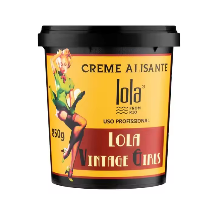 Lola Cosmetics Vintage Girls Redutor de Volume 850g – Crema Alisante Reducción de Volumen Hidratación Cabello Seco Encrespado Creme Alisante Lola Vintage Girls - 1