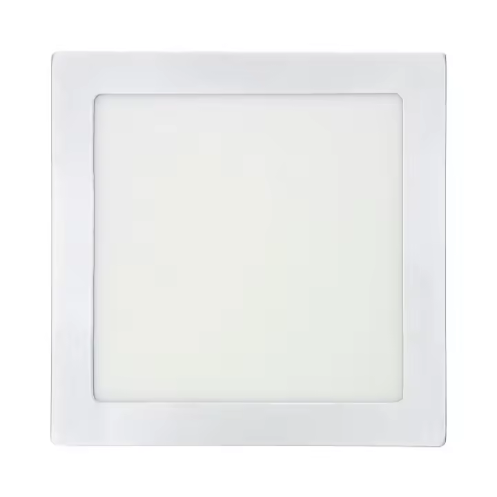 downlight led superficie cuadrado 20w 1500lm 6400k luz fria blanco 22x22x3,5cm edm - 1