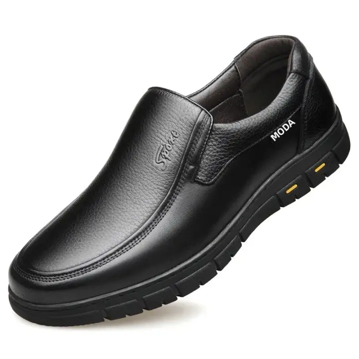 Zapatos De Cuero De Alta Calidad Para Hombre Casual Transpirables Loafers De Marca Italiana Lujosa Formal Zapatos De Conducción Slip-on - 1